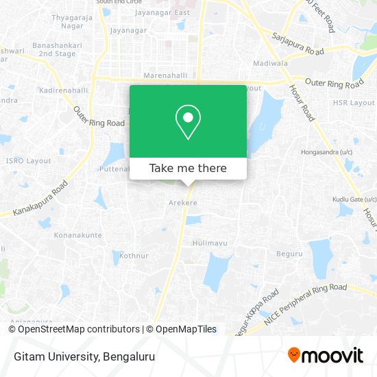 Gitam University map