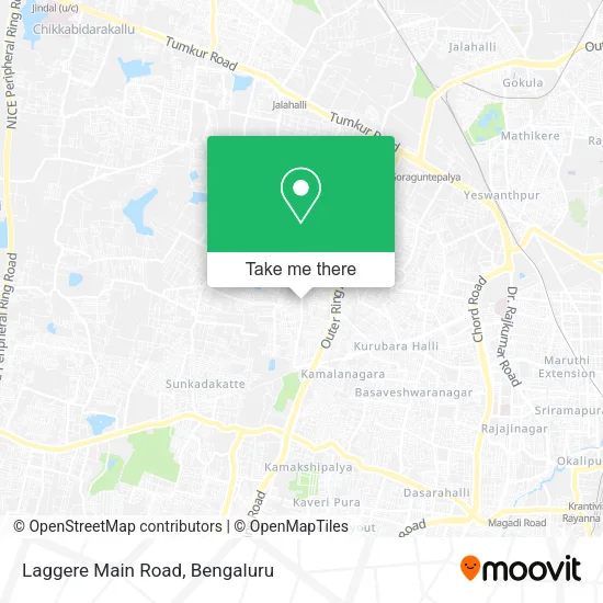 Laggere Main Road map
