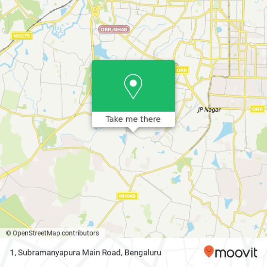 1, Subramanyapura Main Road map