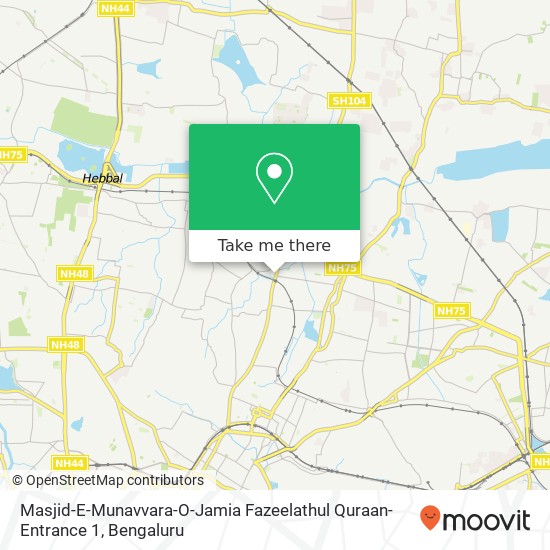 Masjid-E-Munavvara-O-Jamia Fazeelathul Quraan-Entrance 1 map