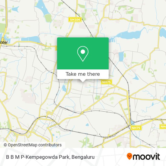 B B M P-Kempegowda Park map