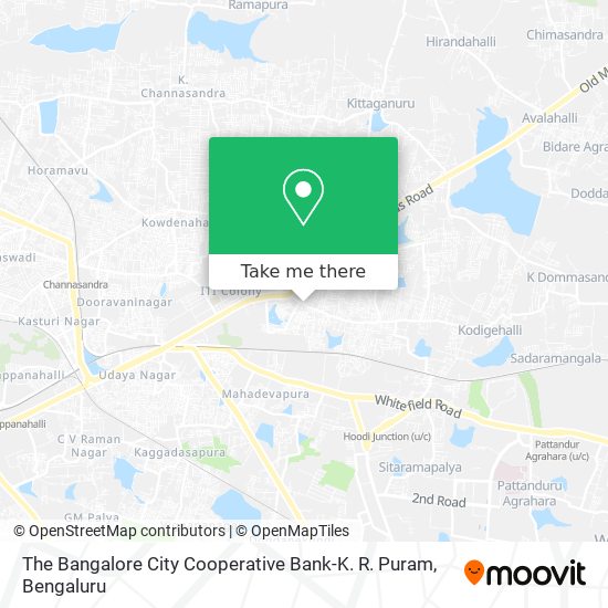 The Bangalore City Cooperative Bank-K. R. Puram map