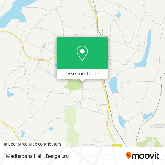 Madhapana Halli map