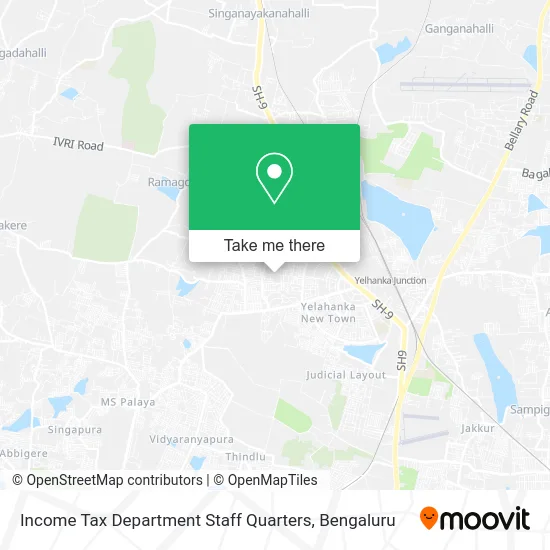 Income Tax Department Staff Quarters map