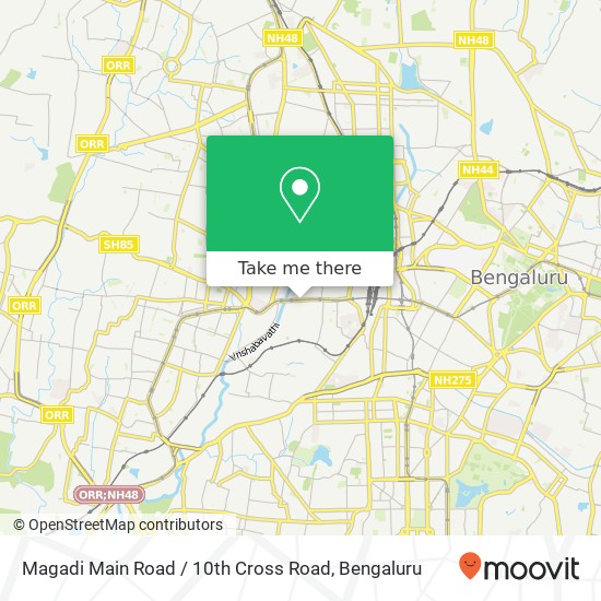 Magadi Main Road / 10th Cross Road map
