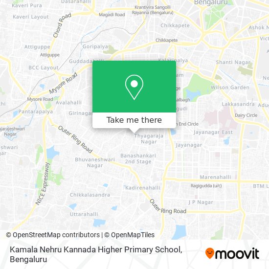 Kamala Nehru Kannada Higher Primary School map