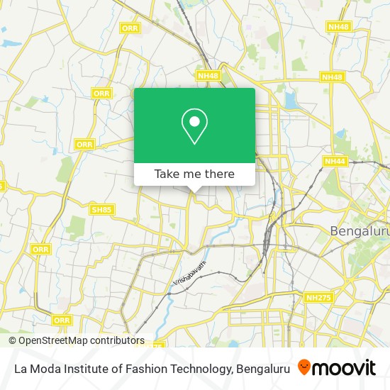 La Moda Institute of Fashion Technology map