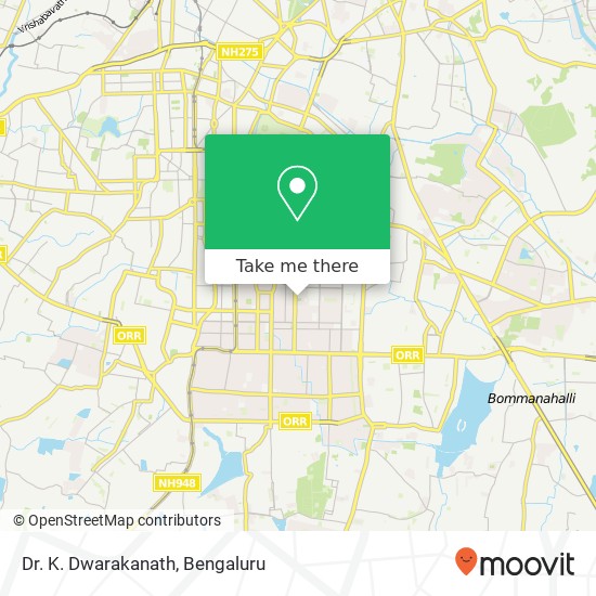 Dr. K. Dwarakanath map
