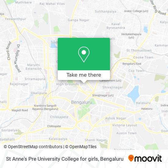 St Anne's Pre University College for girls map