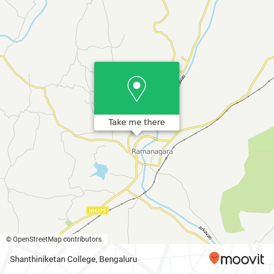 Shanthiniketan College map