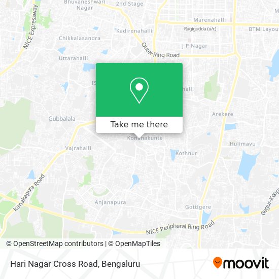 Hari Nagar Cross Road map