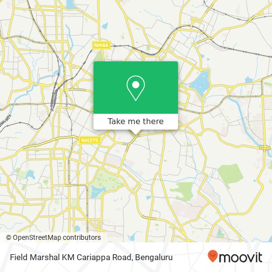 Field Marshal KM Cariappa Road map