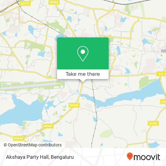 Akshaya Party Hall map