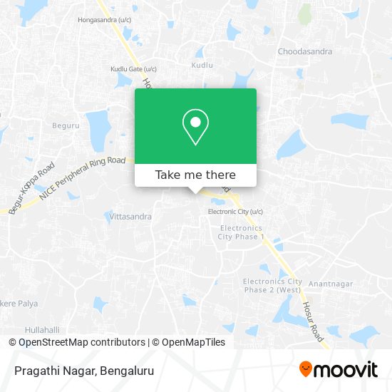 Pragathi Nagar map