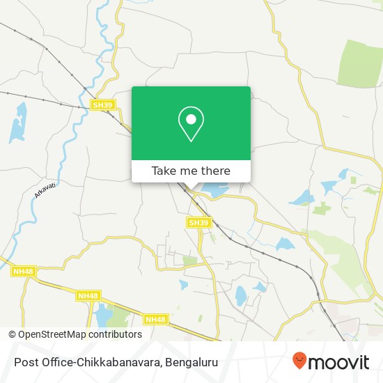 Post Office-Chikkabanavara map