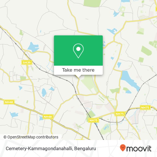 Cemetery-Kammagondanahalli map