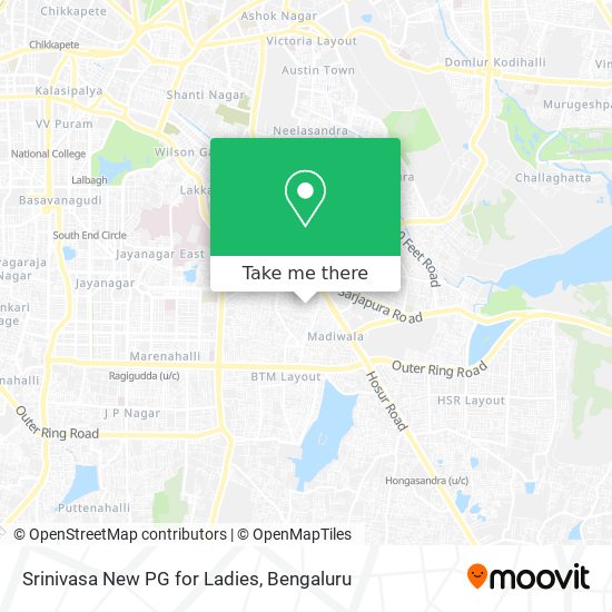 Srinivasa New PG for Ladies map