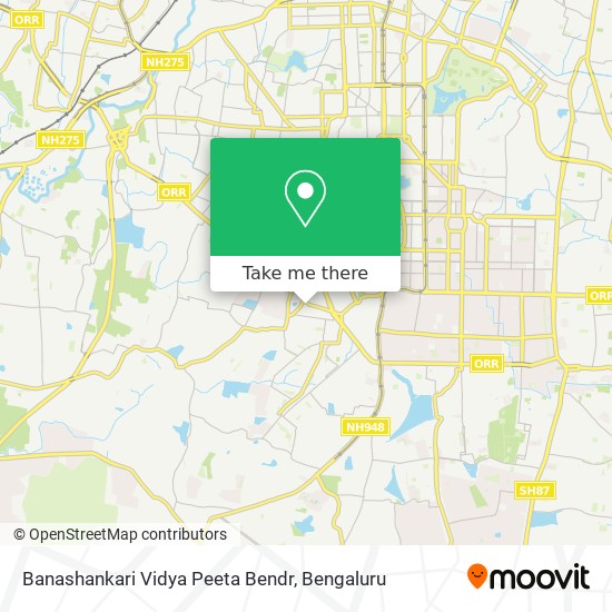 Banashankari Vidya Peeta Bendr map