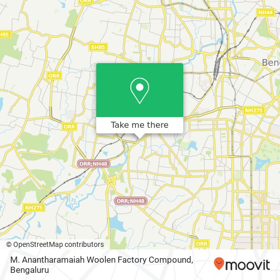 M. Anantharamaiah Woolen Factory Compound map
