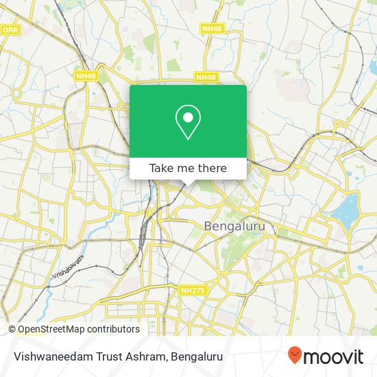 Vishwaneedam Trust Ashram map