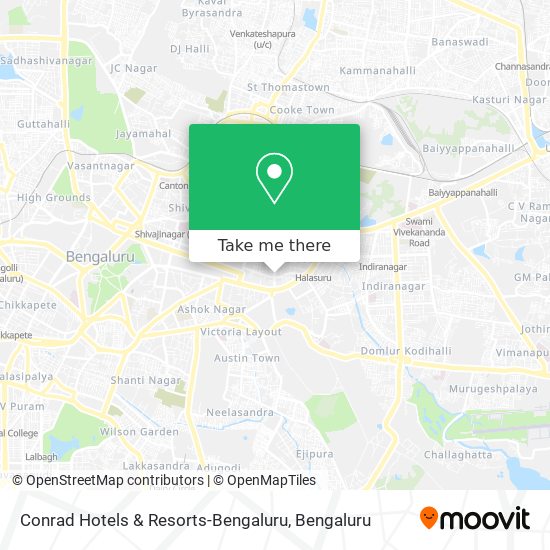 Conrad Hotels & Resorts-Bengaluru map