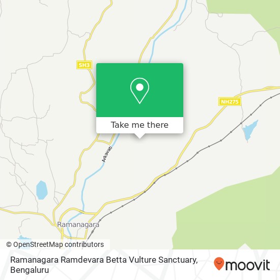 Ramanagara Ramdevara Betta Vulture Sanctuary map