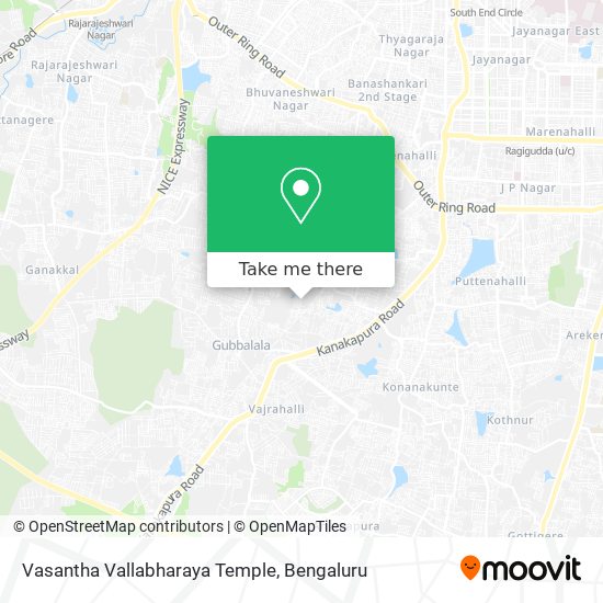 Vasantha Vallabharaya Temple map