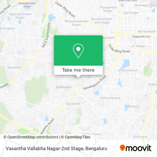 Vasantha Vallabha Nagar-2nd Stage map