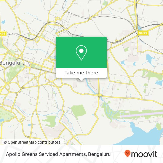 Apollo Greens Serviced Apartments map