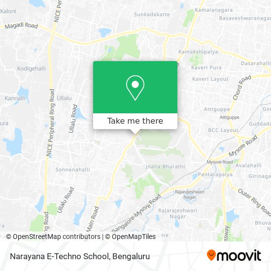 Narayana E-Techno School map
