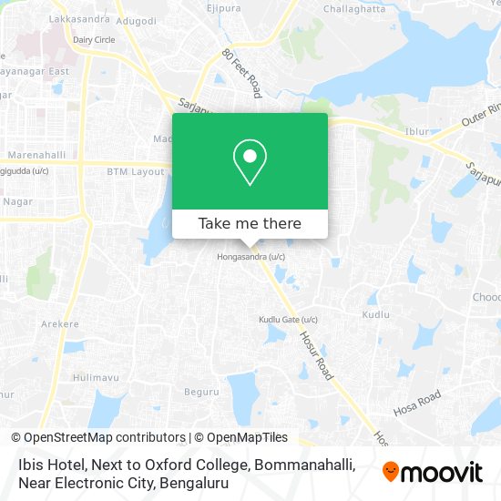 Ibis Hotel, Next to Oxford College, Bommanahalli, Near Electronic City map