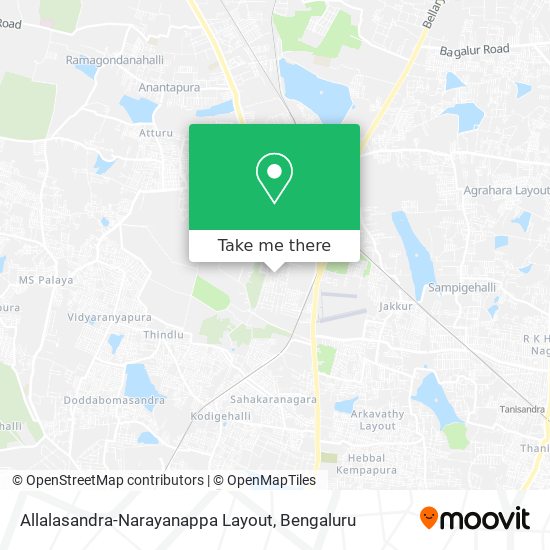 Allalasandra-Narayanappa Layout map