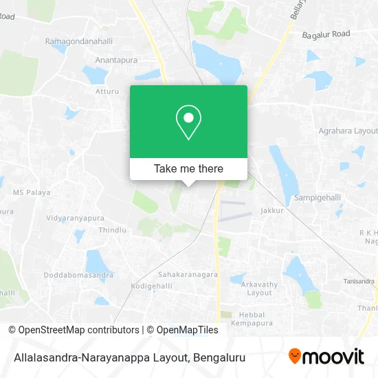 Allalasandra-Narayanappa Layout map