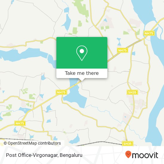 Post Office-Virgonagar map