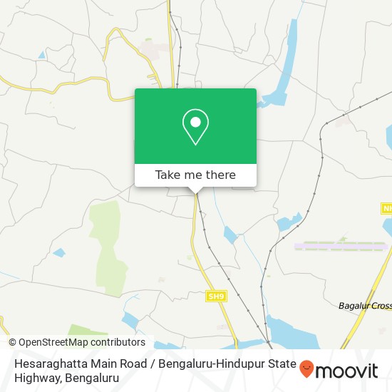 Hesaraghatta Main Road / Bengaluru-Hindupur State Highway map