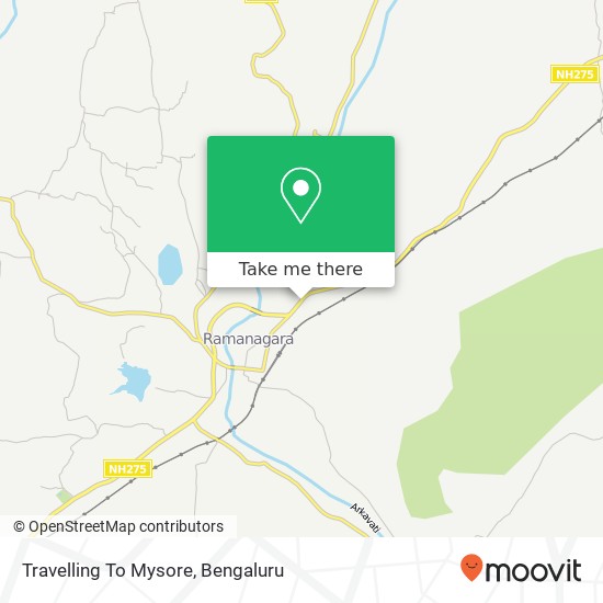 Travelling To Mysore map