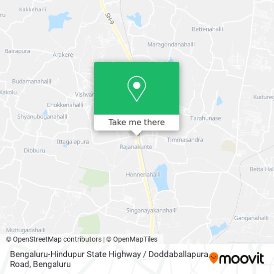 Bengaluru-Hindupur State Highway / Doddaballapura Road map