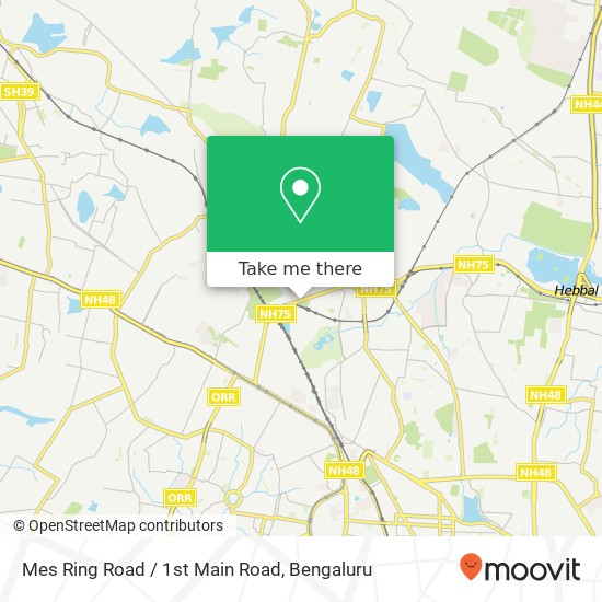 Mes Ring Road / 1st Main Road map