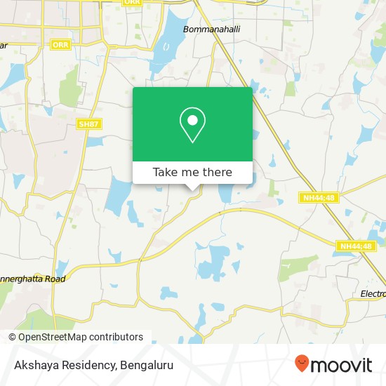 Akshaya Residency map
