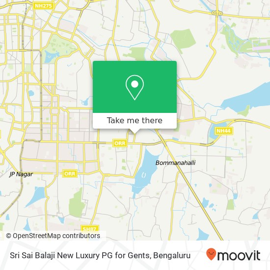 Sri Sai Balaji New Luxury PG for Gents map