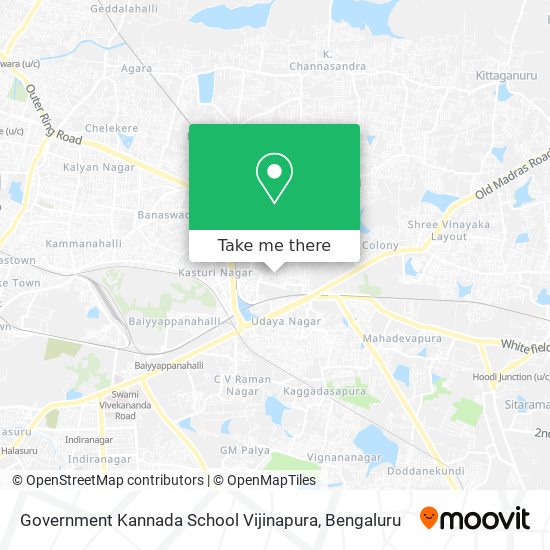 Government Kannada School Vijinapura map