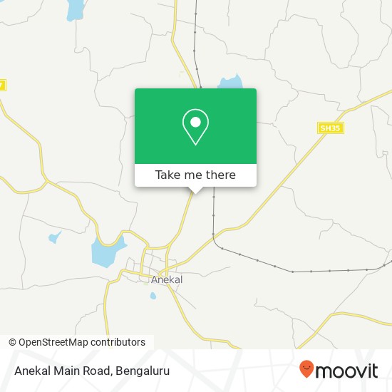 Anekal Main Road map