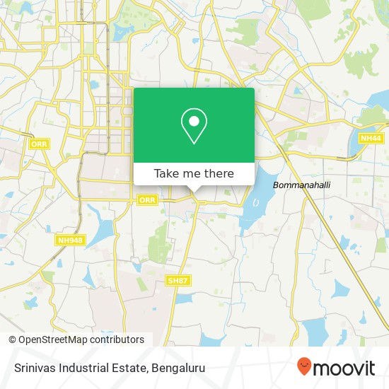 Srinivas Industrial Estate map