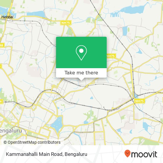 Kammanahalli Main Road map