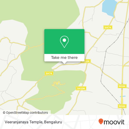 Veeranjanaya Temple map