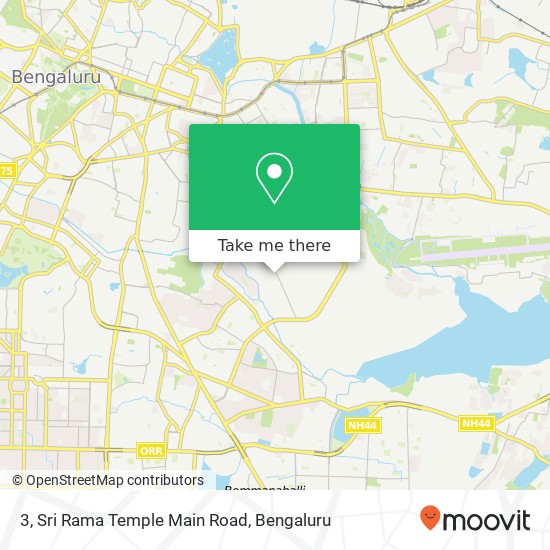 3, Sri Rama Temple Main Road map