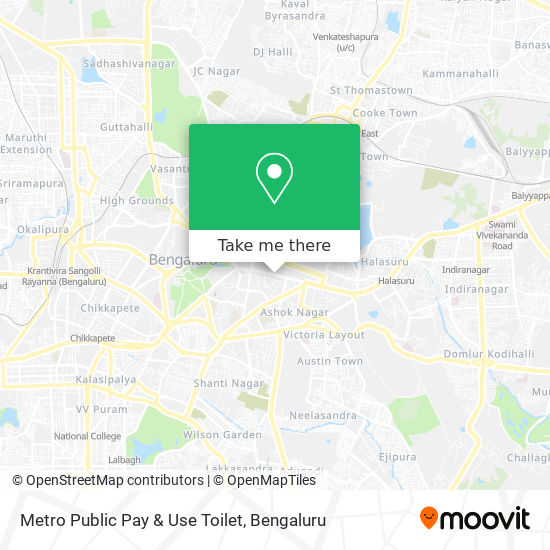 Metro Public Pay & Use Toilet map