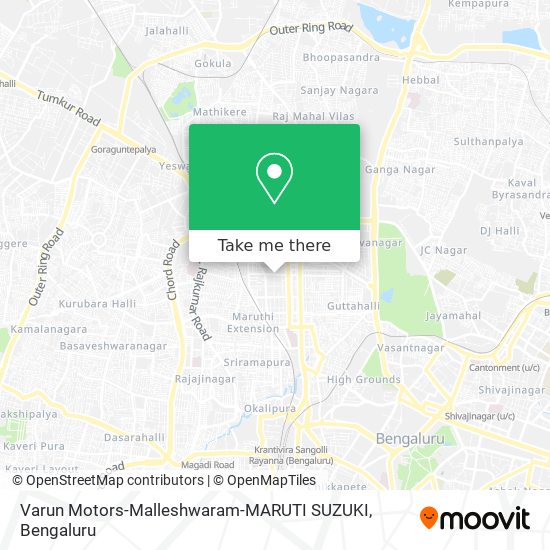 Varun Motors-Malleshwaram-MARUTI SUZUKI map