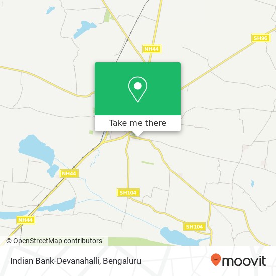 Indian Bank-Devanahalli map
