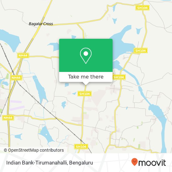 Indian Bank-Tirumanahalli map